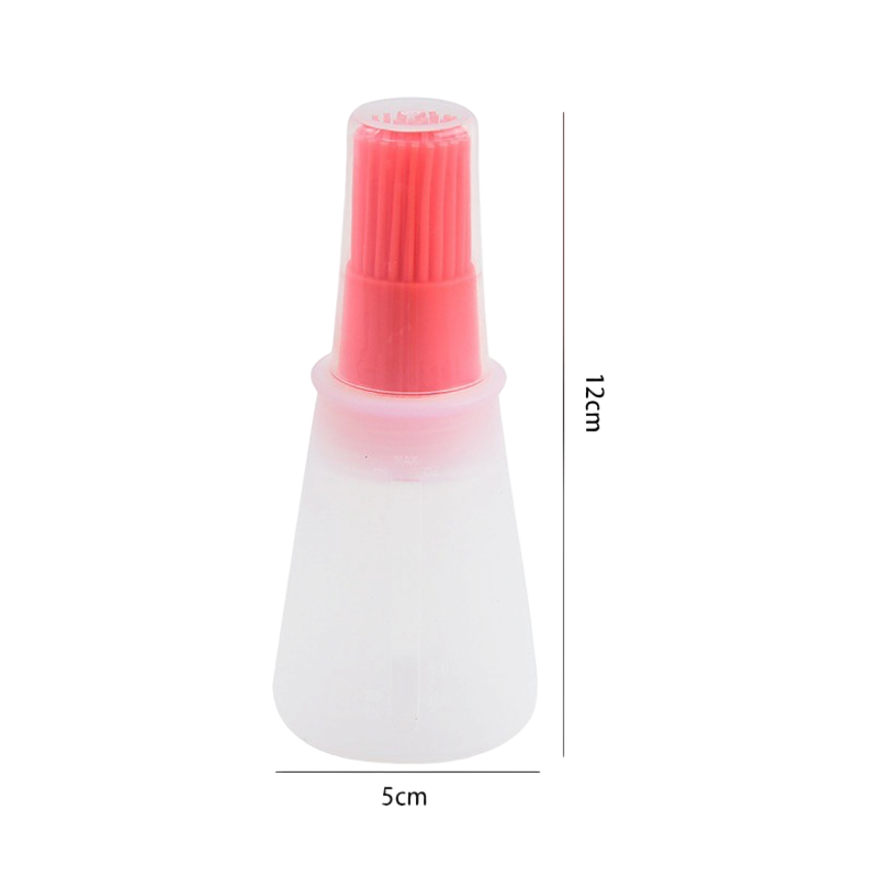 Silicone BBQ Brush With Oil Dispenser Essential Kitchen Baking Gadget For Outdoor Grilling 6