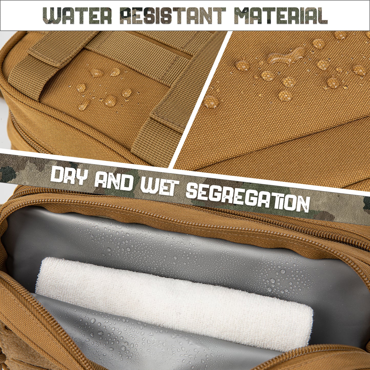 Tactical Toiletry Bag Hanging Dopp Kit for Men  Women  Compact Shaving  Hygiene Pouch for Travel