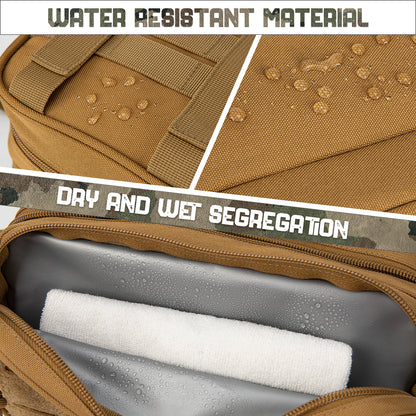 Tactical Toiletry Bag Hanging Dopp Kit for Men  Women  Compact Shaving  Hygiene Pouch for Travel