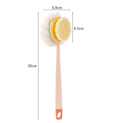 Long Handle Body Brush Loofah Back Scrubber With Soft Mesh Sponge Gentle Exfoliating Shower Brush F 6