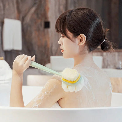 Long Handle Body Brush Loofah Back Scrubber With Soft Mesh Sponge Gentle Exfoliating Shower Brush F 3