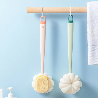 Long Handle Body Brush Loofah Back Scrubber With Soft Mesh Sponge Gentle Exfoliating Shower Brush F 4