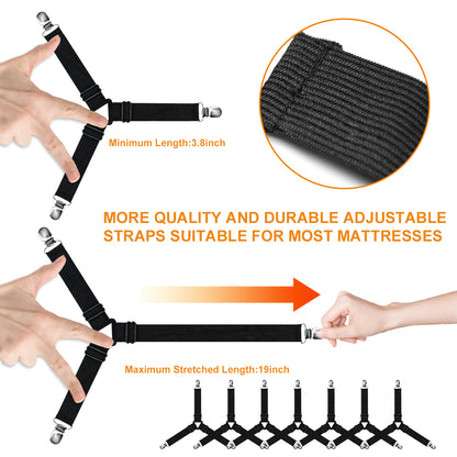 Strong Bed Sheet Gripper Clips No Slip Holder For Mattress Covers 3
