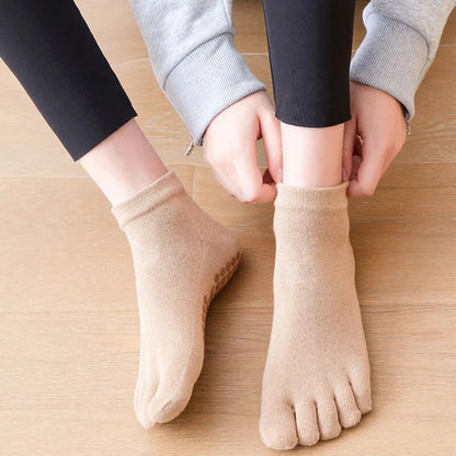 Anti-Slip Yoga Socks for Women Soft Cotton Fitness Socks