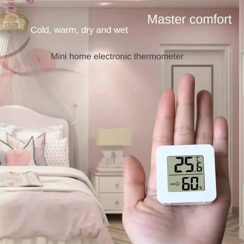 Mini Indoor Thermometer  Hygrometer LCD Digital Temperature  Humidity Meter For Room 6