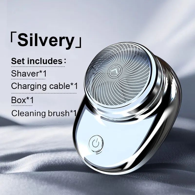 Mini Electric Shaver Portable Wireless Charging Razor For Travel  Detachable Pocket Trimmer For Bea 1