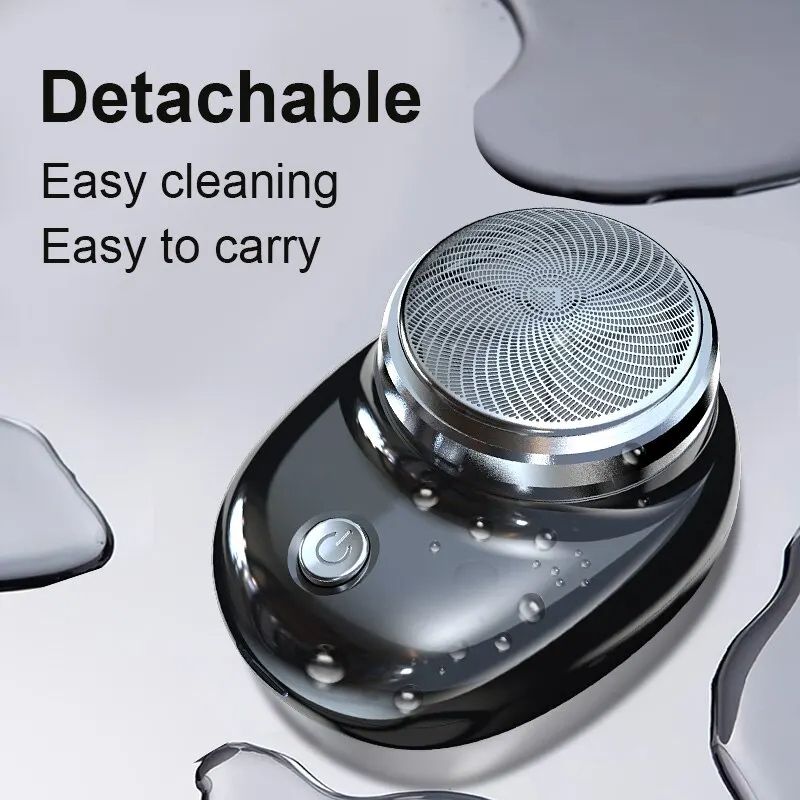 Mini Electric Shaver Portable Wireless Charging Razor For Travel  Detachable Pocket Trimmer For Bea 3