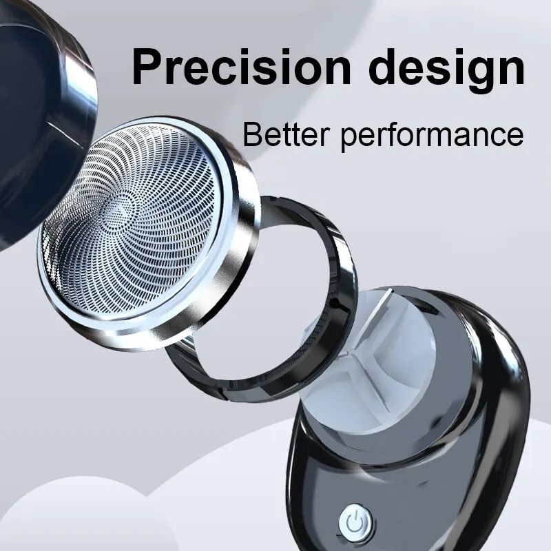 Mini Electric Shaver Portable Wireless Charging Razor For Travel  Detachable Pocket Trimmer For Bea 5