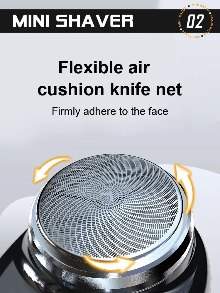 Mini Electric Shaver Portable Wireless Charging Razor For Travel  Detachable Pocket Trimmer For Bea 6
