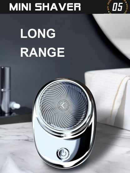 Mini Electric Shaver Portable Wireless Charging Razor For Travel  Detachable Pocket Trimmer For Bea 10