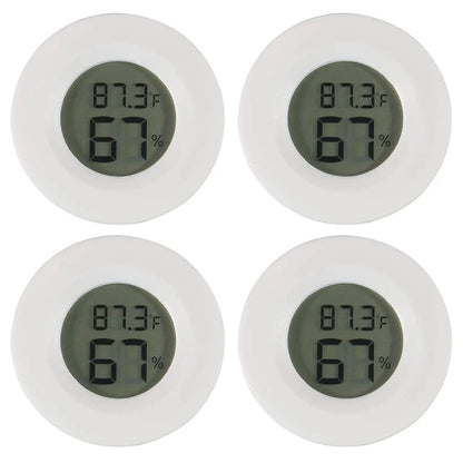 Mini Hygrometer Thermometer Round Digital LCD Monitor For Indoor Room Fahrenheit  Celsius Humidity  6