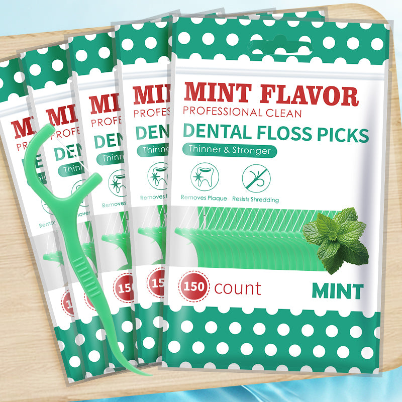 Mint Dental Floss Sticks for Adults UltraFine Flosser Set with Portable Toothpick  Storage Box