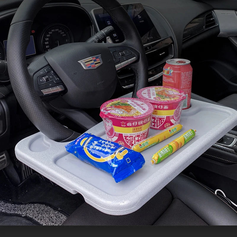 Portable Car Laptop Computer Desk Mount Stand Eat Work Car Steering Wheel Dining Table BracketDrink