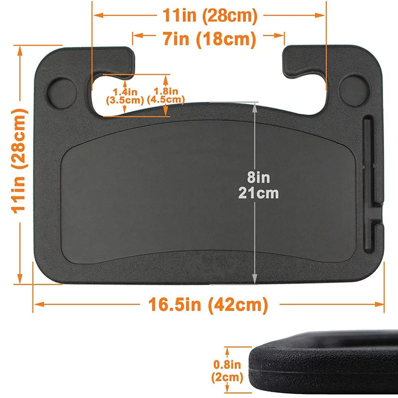 Portable Car Laptop Computer Desk Mount Stand Eat Work Car Steering Wheel Dining Table BracketDrink
