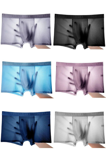 Men Boxer Shorts Ice Silk Underwear Cool Breathable  Sexy Slim Panties For AllDay Comfort 6