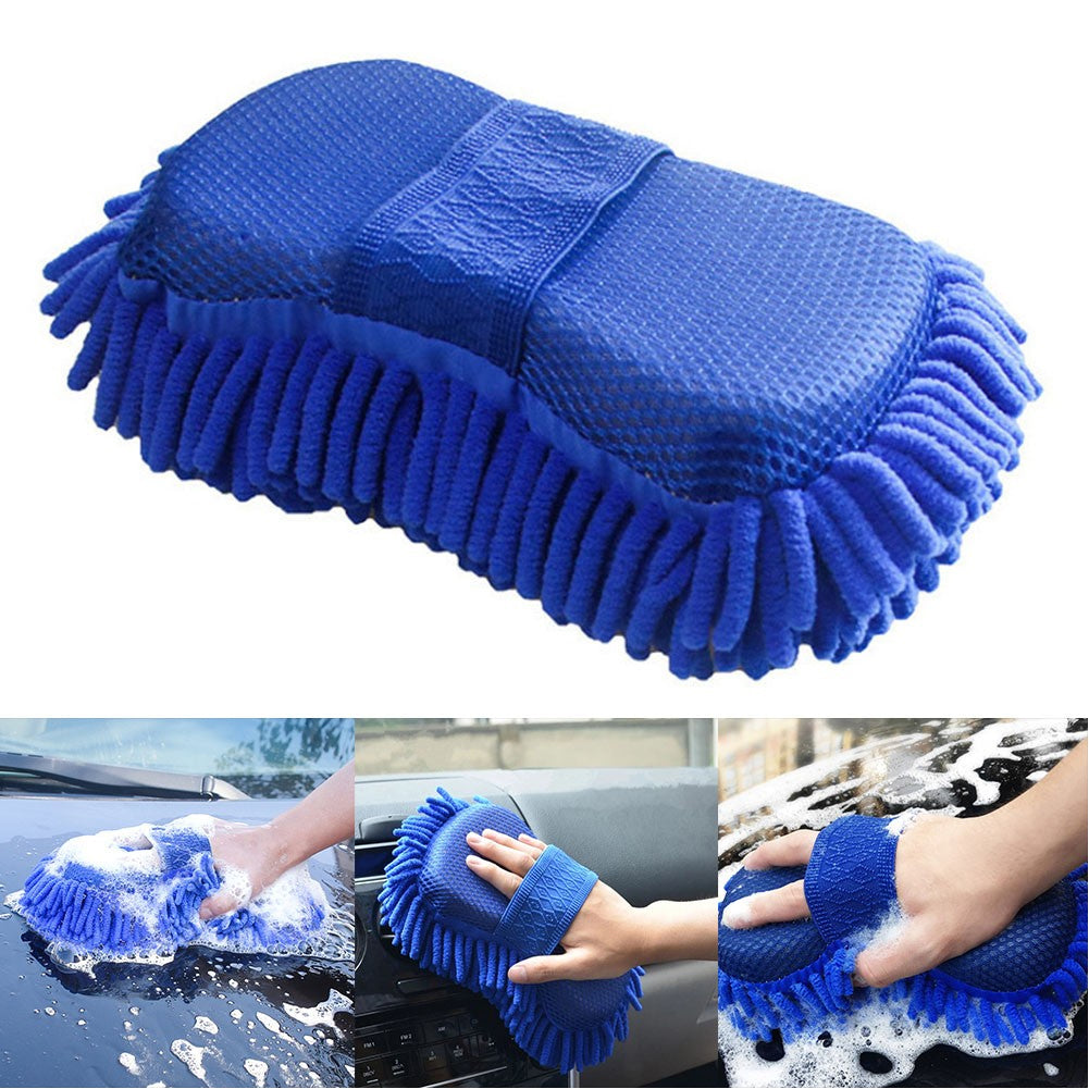 Car Wash Sponge  Cleaning Pad Soft Microfiber Brush for Safe ScratchFree Car Care