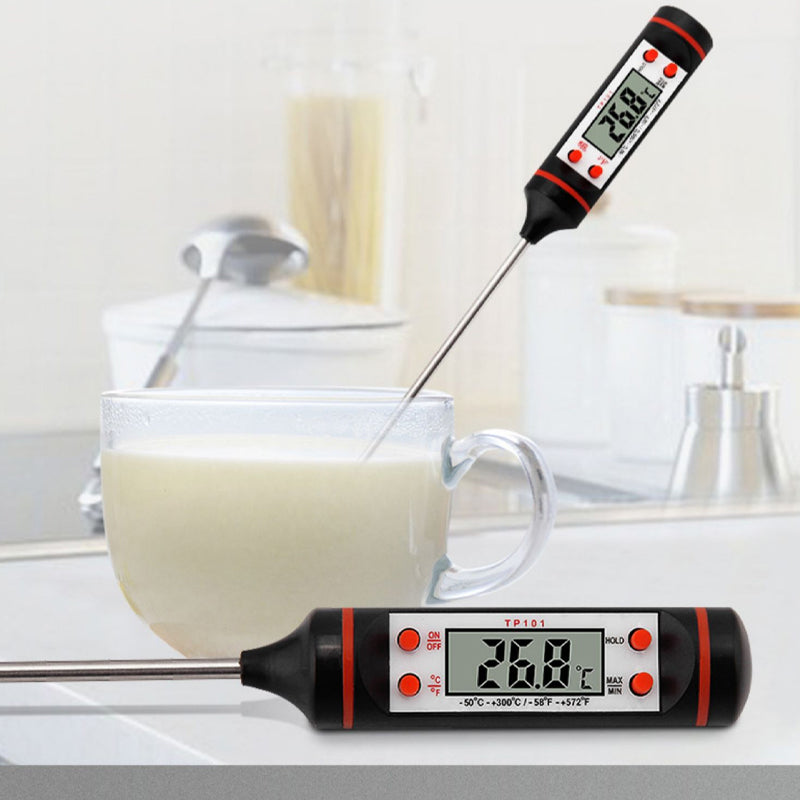 Instant Read Digital Thermometer, Professional Cooking Thermometer with Backlit Display for BBQ, Candy Making,Milk & Oil