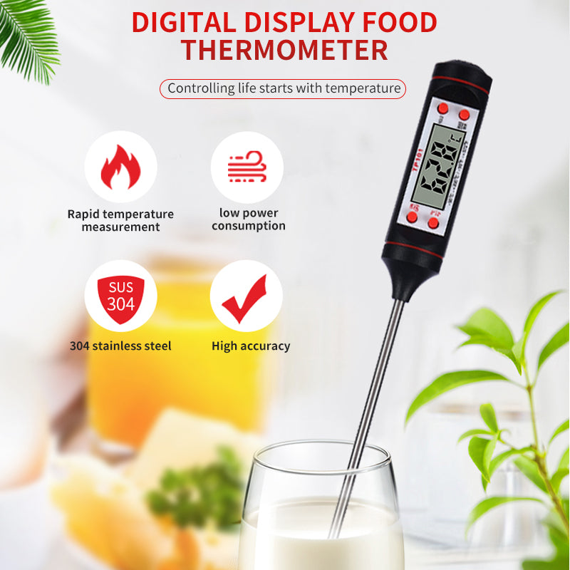 Instant Read Digital Thermometer Professional Cooking Thermometer With Backlit Display For BBQ Cand 2