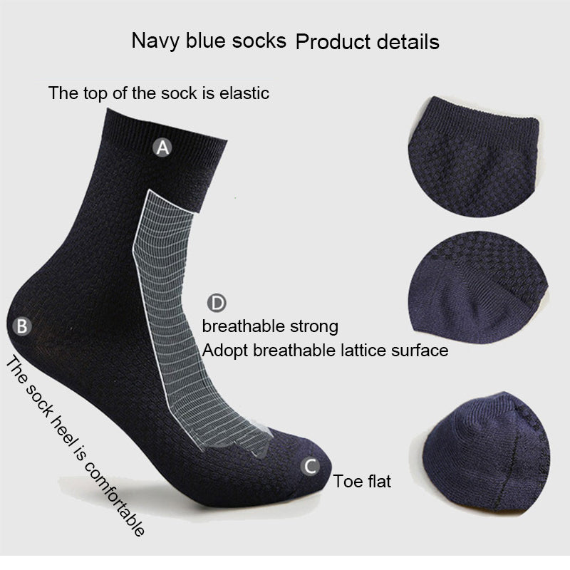 Men Antibacterial Bamboo Fiber Socks 4