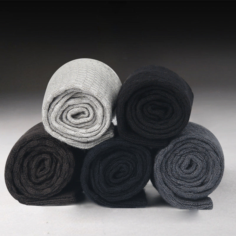 Men Antibacterial Bamboo Fiber Socks, Quarter Ankle High, Comfortable & Breathable Dress Socks
