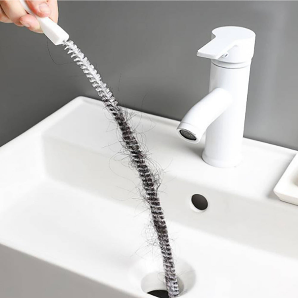 Sink Drain Cleaning Brush Flexible Drain Clog Remover Tool for Bathroom  Kitchen Sink Overflow