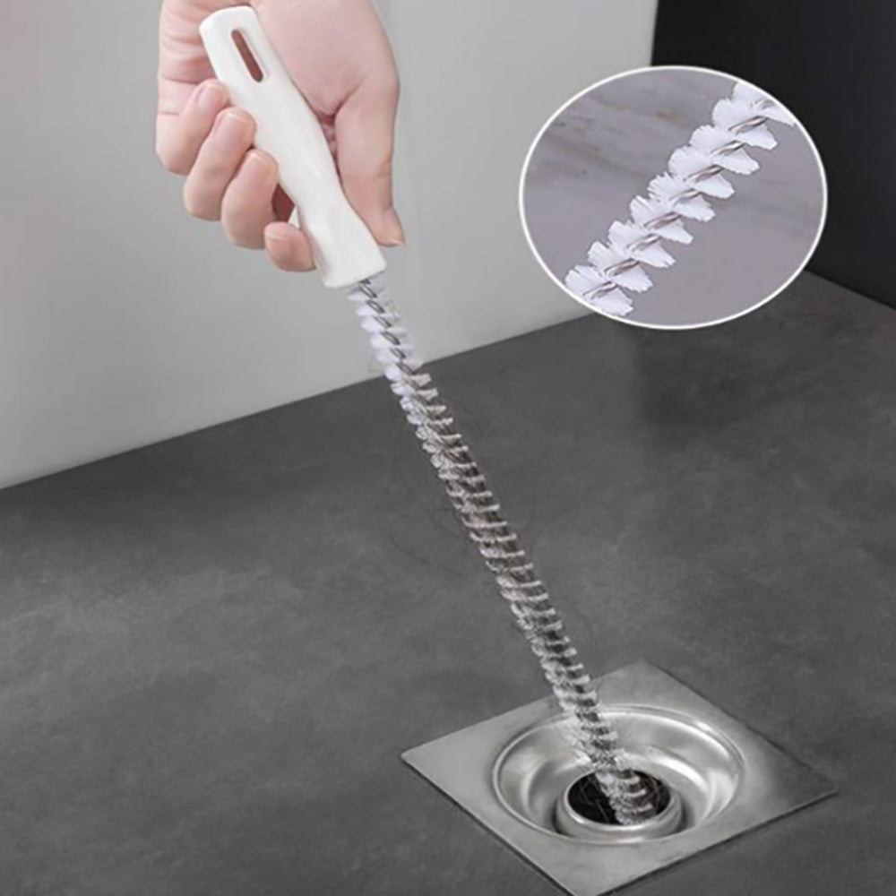 Sink Drain Cleaning Brush Flexible Drain Clog Remover Tool for Bathroom & Kitchen Sink Overflow