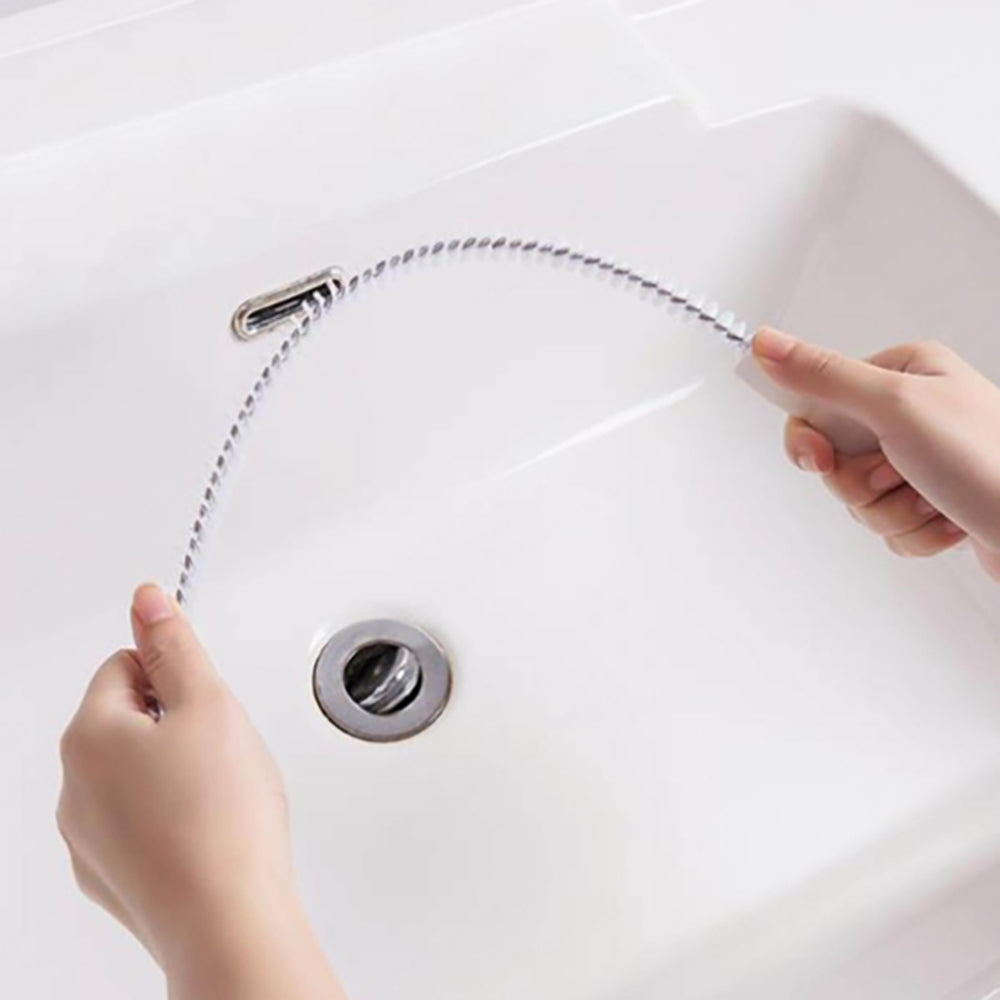 Sink Drain Cleaning Brush Flexible Drain Clog Remover Tool For Bathroom  Kitchen Sink Overflow 4
