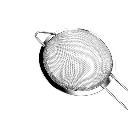 Stainless Steel Oil Strainer With Fine Wire Mesh Essential Baking  Frying Kitchen Tool 3