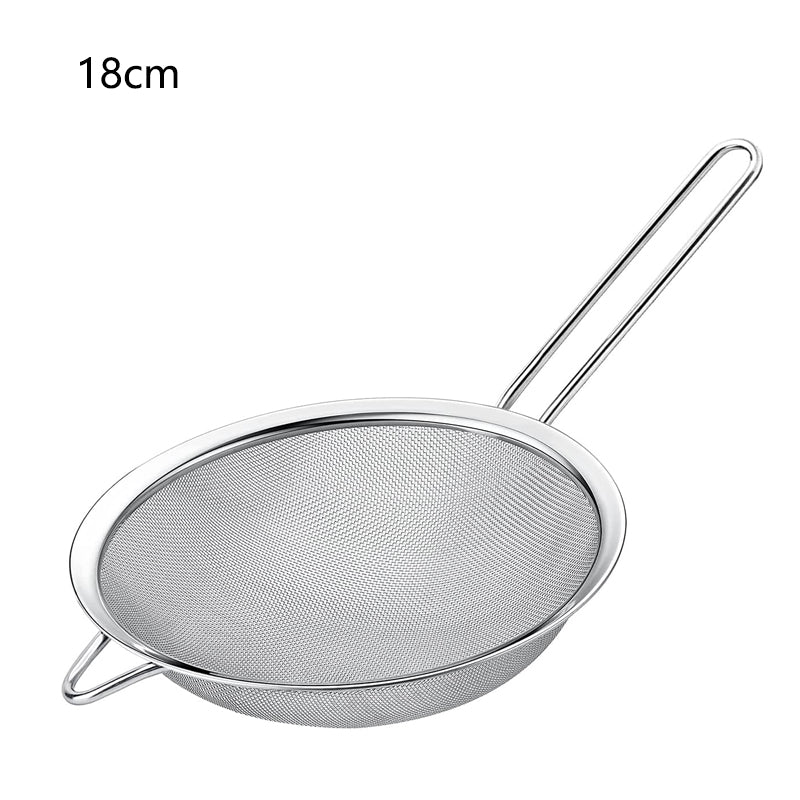 Stainless Steel Oil Strainer With Fine Wire Mesh Essential Baking  Frying Kitchen Tool 9