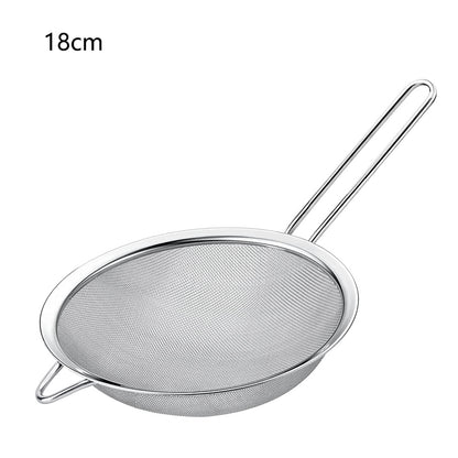 Stainless Steel Oil Strainer With Fine Wire Mesh Essential Baking  Frying Kitchen Tool 9