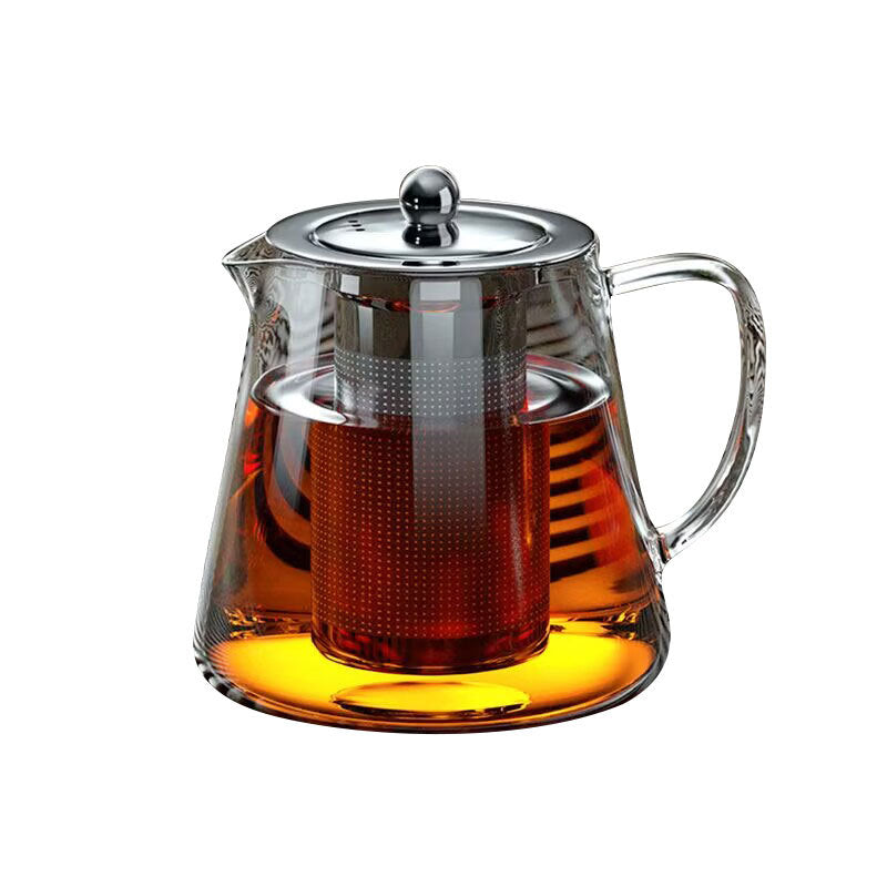 Stainless Steel Tea Infuser Glass Teapot Premium Borosilicate Kettle For Blooming Loose Leaf  Durab 5