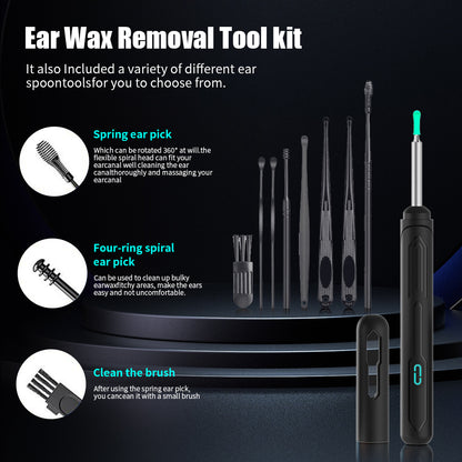 Ear Wax Removal Tool with HD Camera 3in1 Otoscope Earpick  Endoscope Cleaning Set
