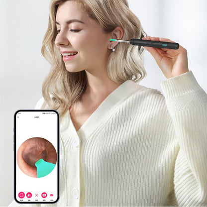 Ear Wax Removal Tool with HD Camera, 3-in-1 Otoscope, Earpick & Endoscope Cleaning Set