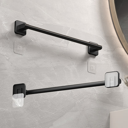 Self Adhesive Bathroom Towel Rack No Drilling Required Sturdy Towel Holder  Rail In White  Black Sp 1