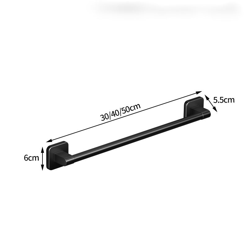 Self Adhesive Bathroom Towel Rack No Drilling Required Sturdy Towel Holder  Rail In White  Black Sp 5