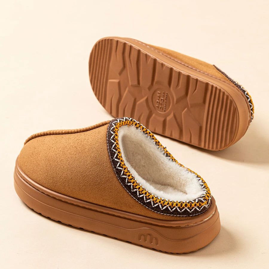 Cozy Winter Womens Slippers With Plush Fuzzy Fur  Soft Sole AntiSlip Warm House Shoes For Indoor  O 1