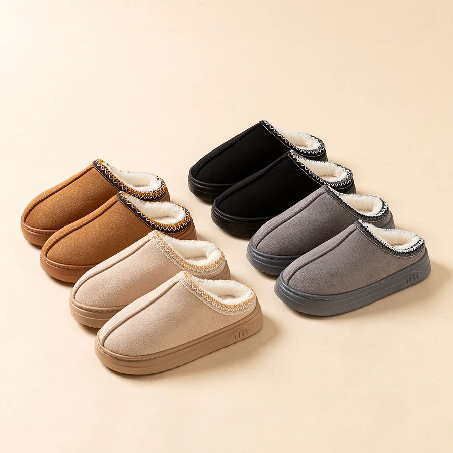 Cozy Winter Womens Slippers With Plush Fuzzy Fur  Soft Sole AntiSlip Warm House Shoes For Indoor  O 4
