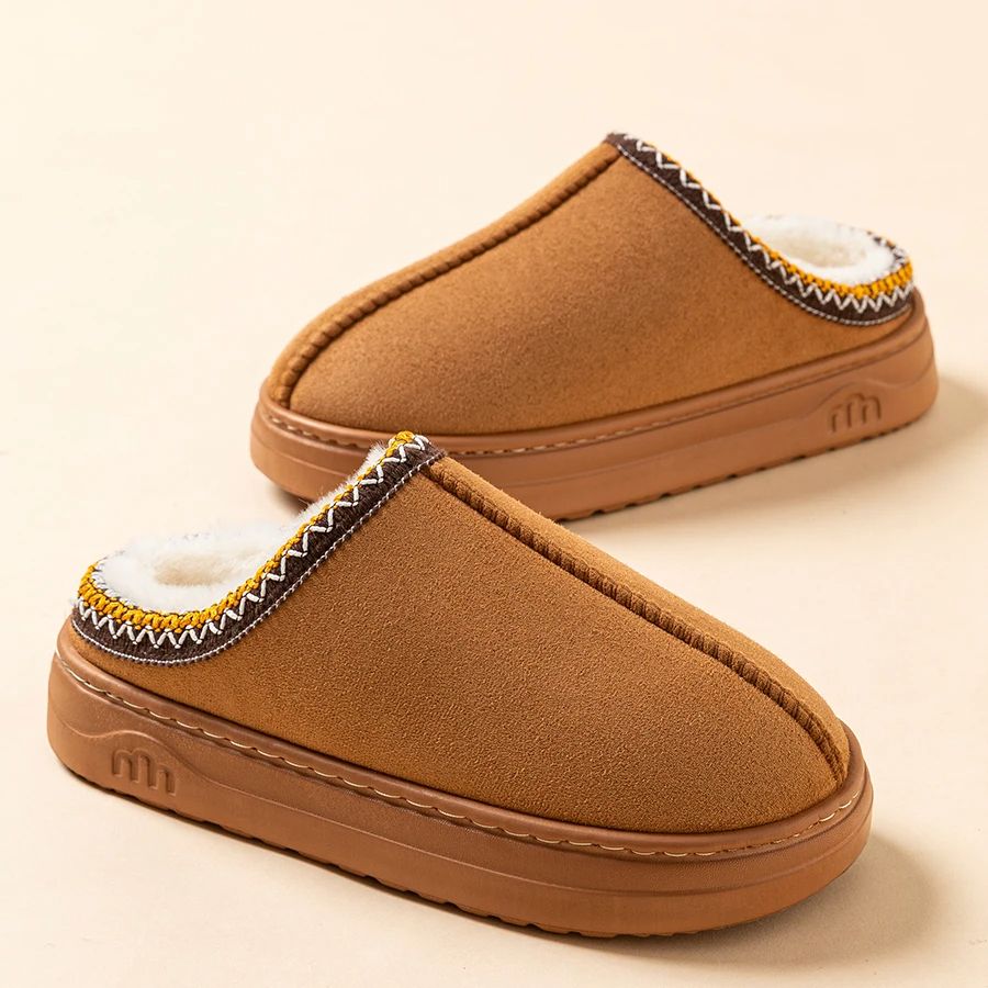 Cozy Winter Womens Slippers With Plush Fuzzy Fur  Soft Sole AntiSlip Warm House Shoes For Indoor  O 6