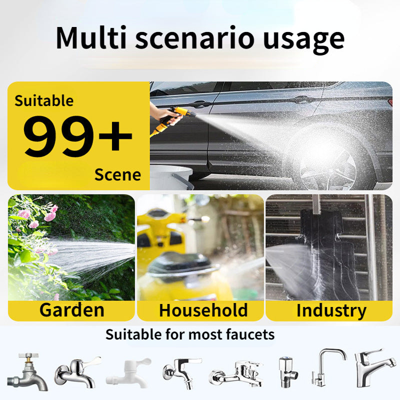 1030 Meter Telescopic Water Pipe With Highpressure Nozzle Car Washing Tool Set Extension Hose Water 2