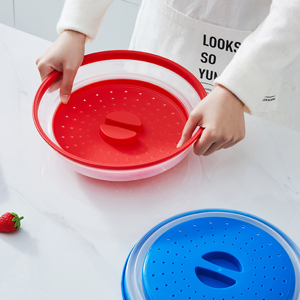 Microwave Splatter Cover Reusable Silicone Folding Cover For Cooking Heating  Fresh Keeping 5