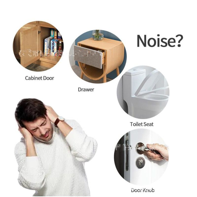 SelfAdhesive Door Stopper Silicone Cushion Protective Pads For Cabinets Drawers  Furniture 7