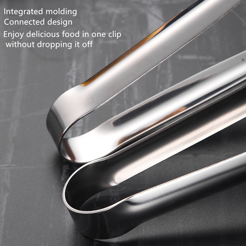 Stainless Steel Food Clip  Bread Tong Heavy Duty BBQ Cooking Utensils NonSlip Kitchen Accessories