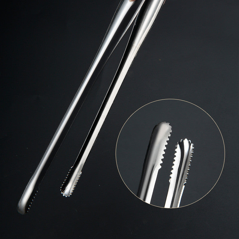 Stainless Steel Food Clip  Bread Tong Heavy Duty BBQ Cooking Utensils NonSlip Kitchen Accessories