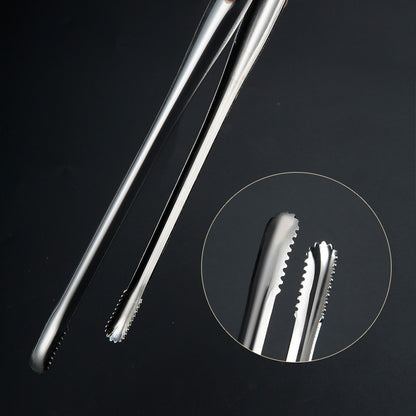 Stainless Steel Food Clip  Bread Tong Heavy Duty BBQ Cooking Utensils NonSlip Kitchen Accessories