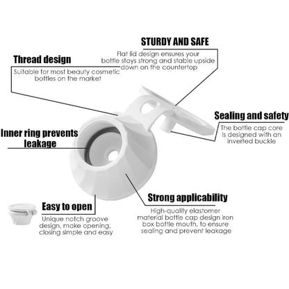 Inverted Bottle Caps Leak Proof Emptying Caps For Effortless Liquid Transfer  Storage 4