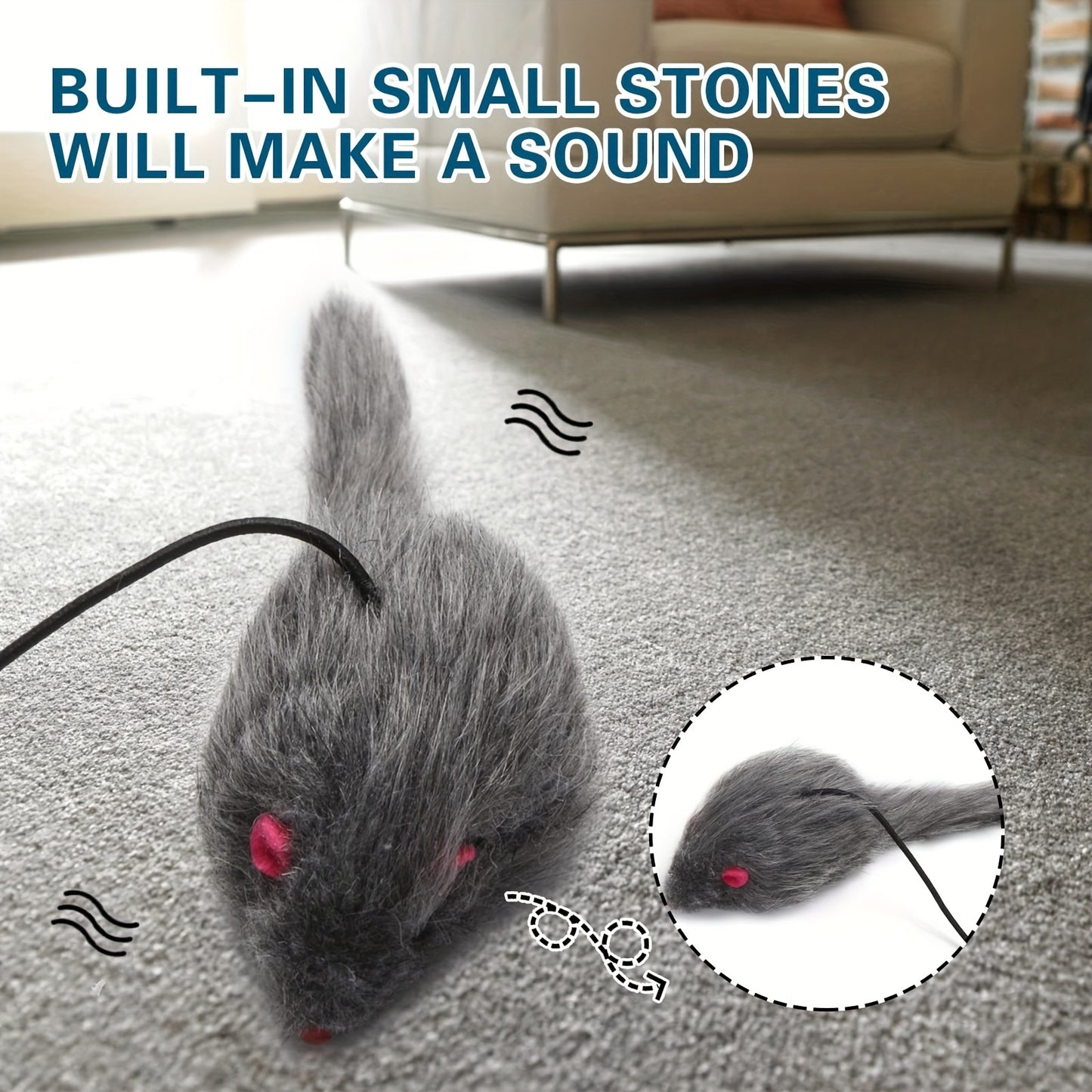 Hanging Cat Toy for Door, Entertaining OmDoor Kitten Teaser with Dangling Feathers, Mental Stimulation & Exercise Toy