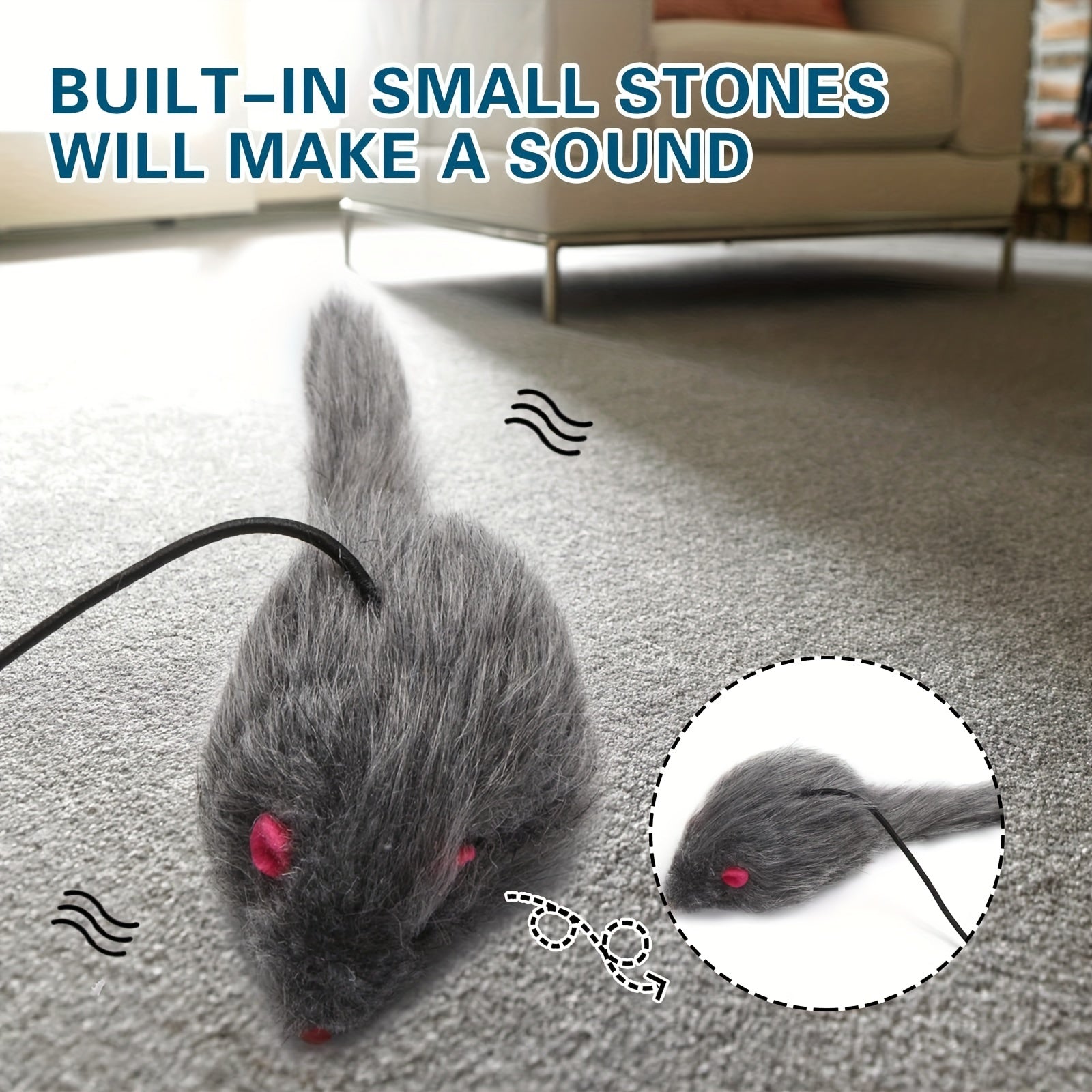 Hanging Cat Toy for Door, Entertaining OmDoor Kitten Teaser with Dangling Feathers, Mental Stimulation & Exercise Toy
