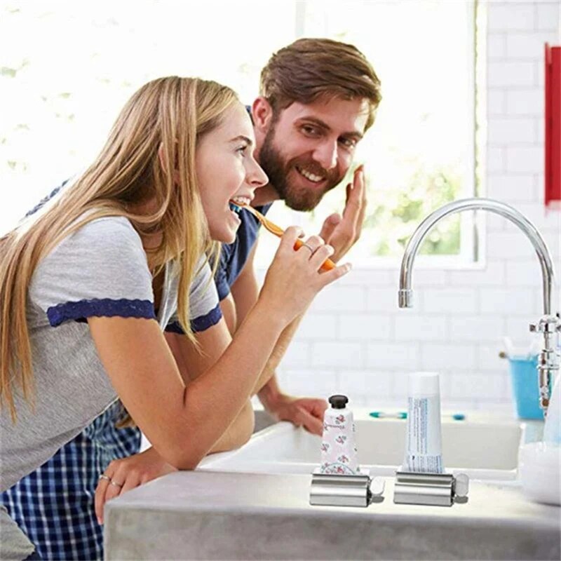Durable Stainless Steel Toothpaste Squeezer Tube Roller 3