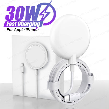 Ultra Fast 30W Magnetic Wireless Charger Compatible with Apple iPhone