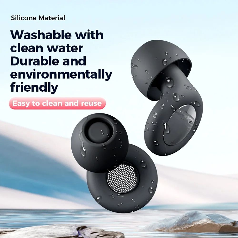 Super Soft Reusable Ear Plugs For Sleeping  Noise Reduction  AntiNoise Hearing Protection For Trave